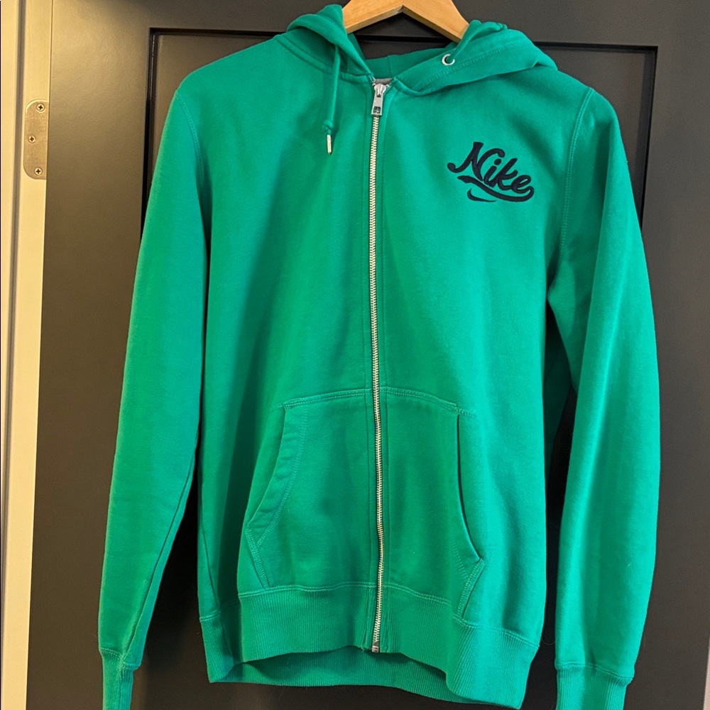 Nike Green Woman Full-Zip Hoodie